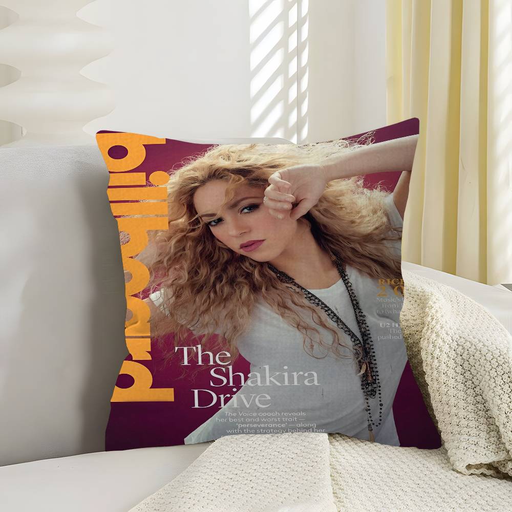 Pop Culture Graphics Shakira Pillow Cushion Cover Pillowcase Living Room Sofa Home Decor Customized