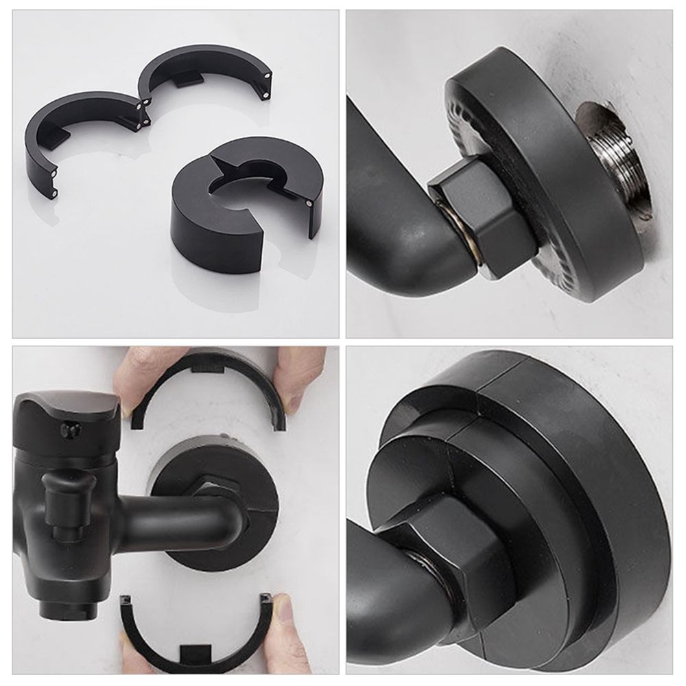 Plated Retractable Magnetic Decorative Cover Telescopic Faucet Wall Faucet Hole Cover Decor Cap