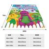Barney & Friends Blanket Sofa Cover Fleece Printed Dinosaur Cartoon Gift Kid Throw Blankets for Bed Bedroom Plush Thin Quilt