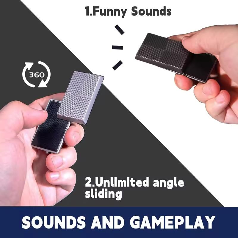 Magnetic Push Block Push Card Fidget Toy Magnetic Button Metal EDC Adult Stress Relief ADHD Children's Gift