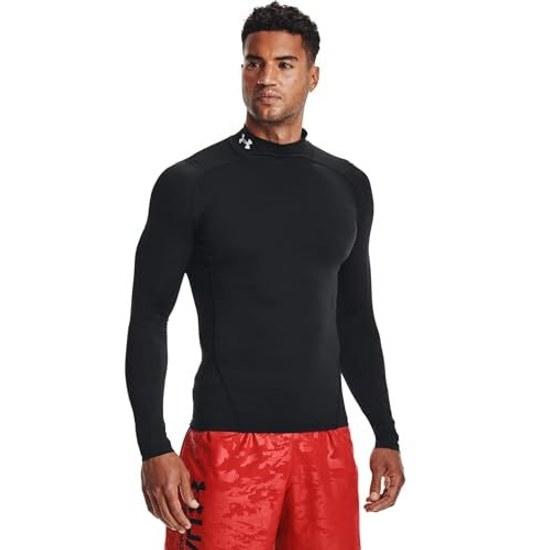 Under Armour Base Layer UA HeatGear Armor Compression Long Sleeve Mock Shirt Mens