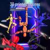 Магнитная кукла, напечатанная на 3D-принтере: 13 Подвижная модель с несколькими суставами, игрушка для сборки с антигравитационным эффектом