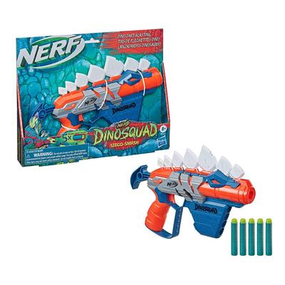 Hasbro Nerf Dino Squad Stego Smash F0805 В комплекте 5 официальных патронов Nerf Elite Дизайн стегозавра