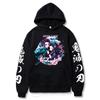 Anime Hoodies Demon Slayer Hoodie Oversize Sweatshirt for Men Hooded Sweatshirts Unisex Printed Pullover Streetwear Men Clothing