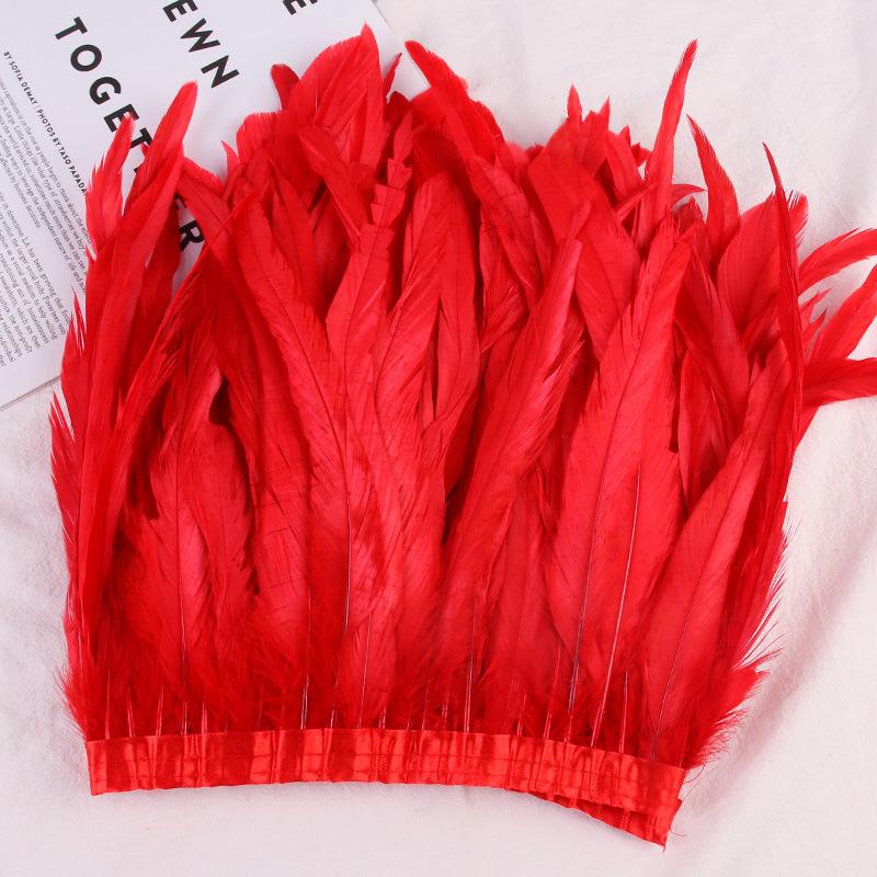 25-30 см полоски ткани с перьями для украшения сценического костюма своими руками