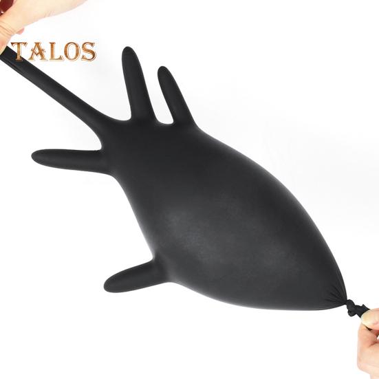 100Pcs Black Nitrile Disposable Gloves Medical Exam Latex Powder-Free Food Safe Textured Fingertips Anti-Slip Design Thick Gloves for Beauty Tattoo