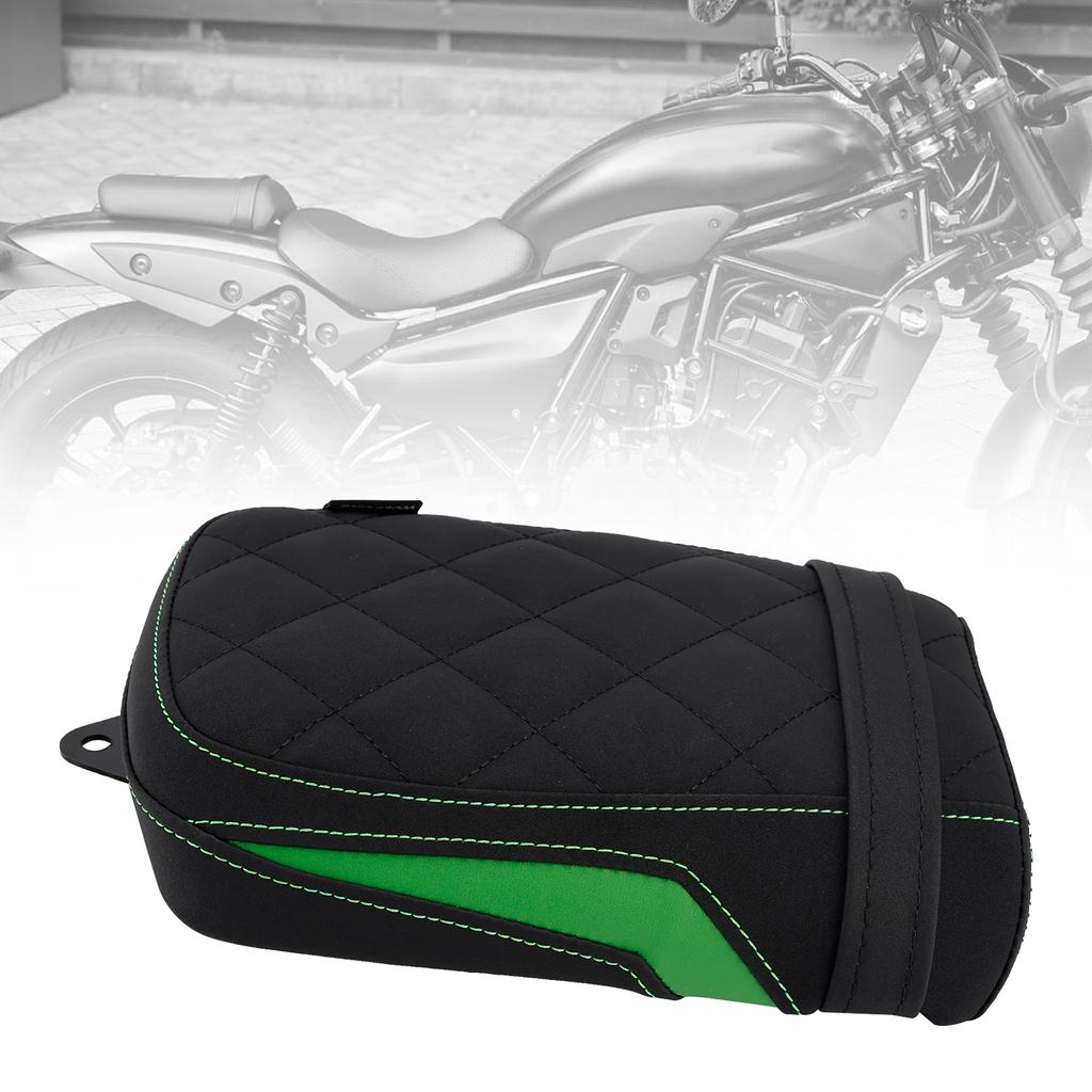 Rear Seat Passenger Cushion Flat Pu Fit Green For Kawasaki Eliminator 500 24-25