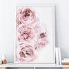 Canvas Painting Nordic Decor Pink Peony Flower Poster and Print Love Wall Art Floral Picture Bedroom