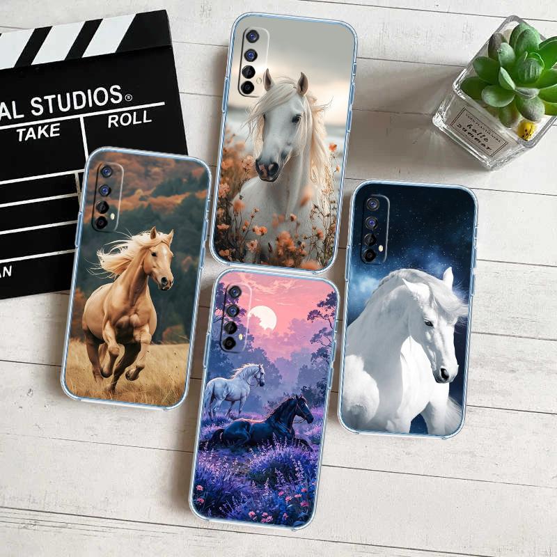 Fine Horse Transparent Phone Case for Motorola Moto G40 G04 G05 One Ace Action Fusion + Plus Hyper Macro Vision Zoom