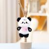 Panda Bear Brown Cat Elephant Rabbit Plush Keychain Toys Cartoon Doll Gifts