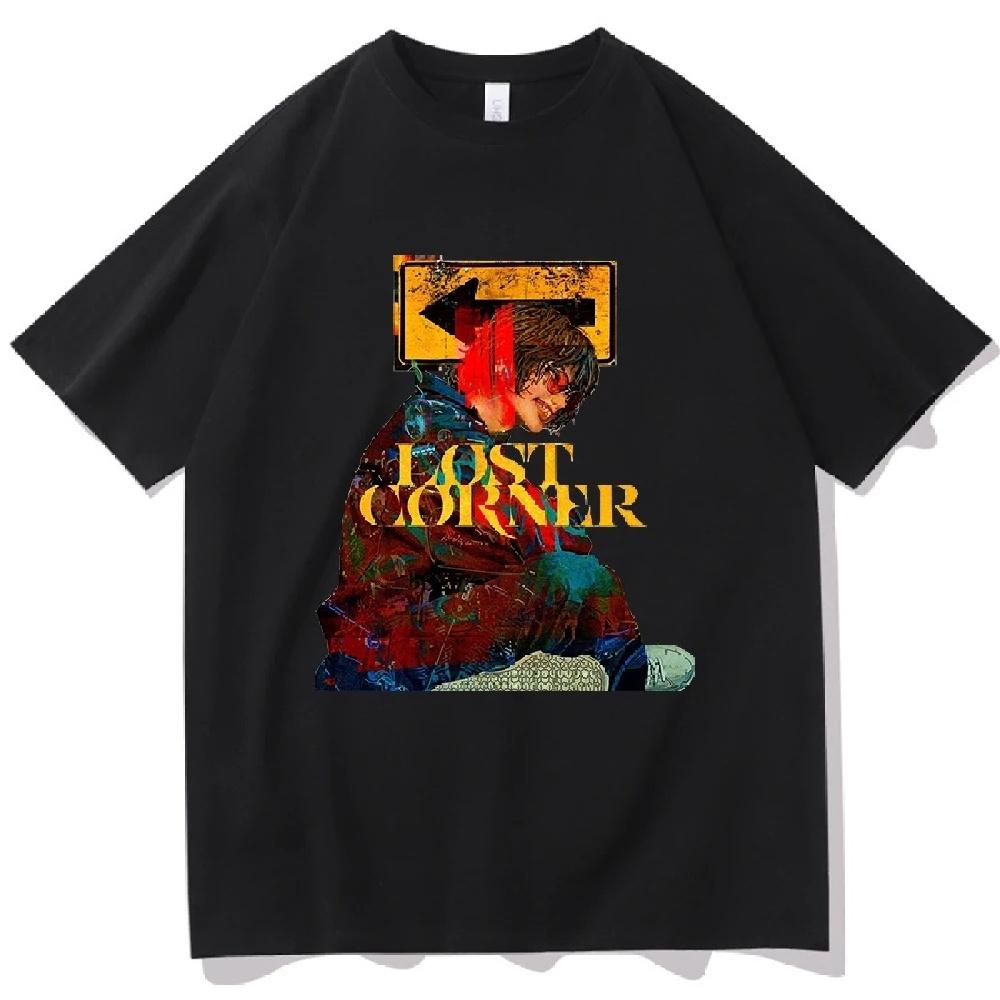 2025 Kenshi Yonezu LOST CORNER Футболки Мужские Женские Хлопковая Футболка Рэпер Круглый Вырез Короткий Рукав Футболки Летняя Хип-Хоп Футболка