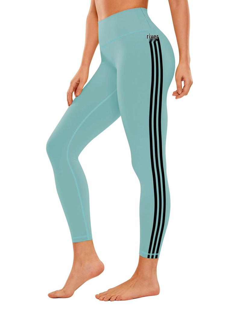 Женские однотонные брюки с высокой талией для йоги и фитнеса