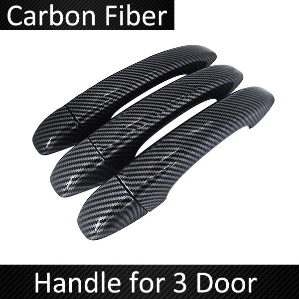 Carbon Fiber Door Handle Cover Fit for Renault Express Van Car External Protective Film Accessories Decorate Stickers