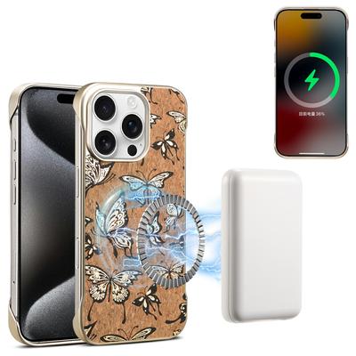 A18 Для iPhone 16 Pro Max Невидимый Магнитный Чехол Совместимый с MagSafe ПК Запеченная Краска Задняя Крышка Телефона