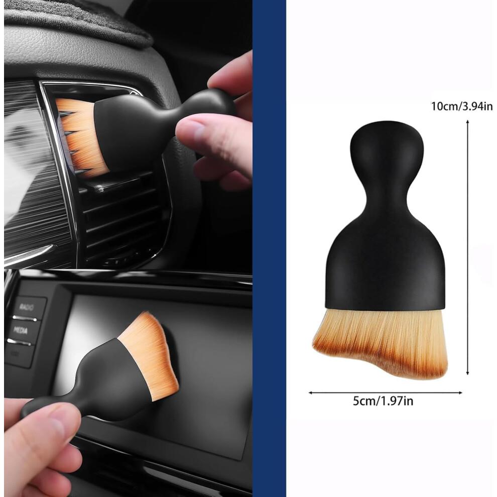10pcs Car Detailing Brush Set with MultiSize Brushes, Wire Brushes and Soft Bristle Interior Dusting