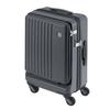 LIEVE Carry Case Patented Domestic Fully [Frequenter] 4-wheel Suitcase, Lightweight, Quiet, Tires, Flights, Carry-on, Open, 3kg, 32L, 1-254 (D.Gray)