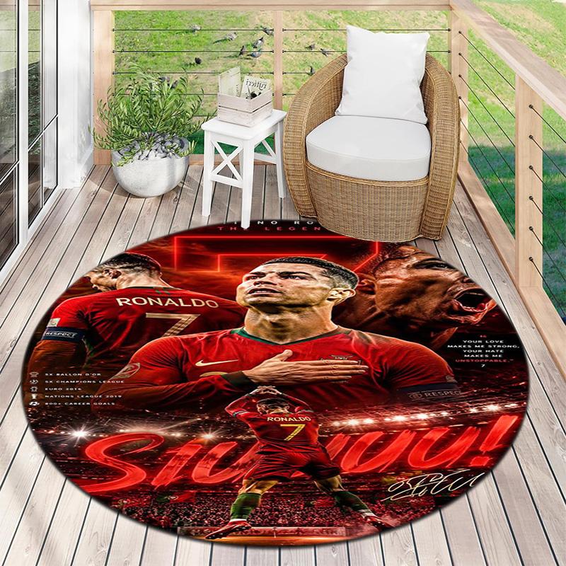 Cristiano Ronaldo Portugal'S Golden Triumph Carpet Home Decor Floor Mats Protective Pad Doormat Christmas Gifts
