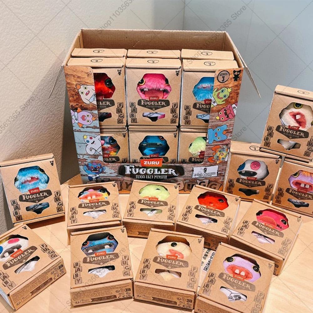 Плюшевые игрушки Fuggler Baby Monster Смешной Уродливый Большеглазый Монстр Застенчивый Парень Мягкие Набивные Животные Милая Плюшевая Кукла Подарки на День Рождения