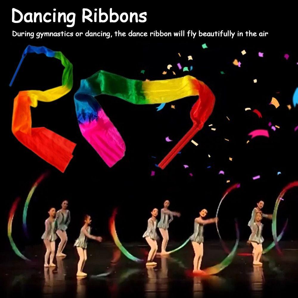 Silk Dancing Ribbons With Rod Stage Show Prop New Dance Ribbon