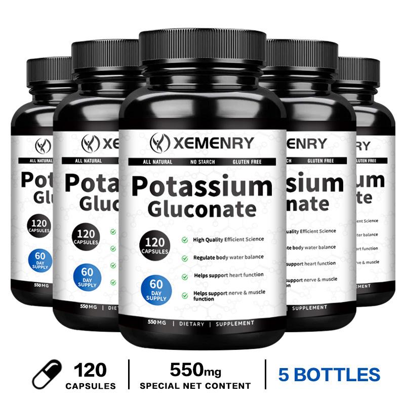 Xemenry - 550 mg Potassium Gluconate Supplement - Nervous System Health