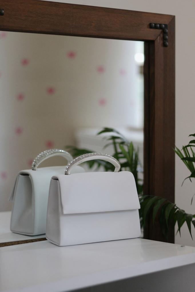 Women's Stylish and Useful Evening Dress Bag Women's Silvery Gold Stone Detailed Evening Dress Shoulder Bag