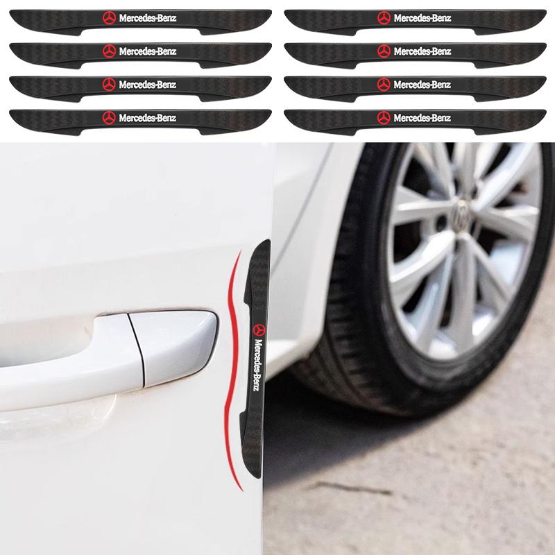 4Pc Car Door Edge Protector Sticker Anti Collision Anti-scratch Strips For Mercedes Benz W205 C300 W203 W206 W108 W124 W126 W177 BL1