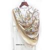 110x11cm Silk Scarf New Chinese Style Tie-dye Shawl 100% Mulberry Satin Square Women