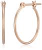 ESTELLE [Official] Women's Hoop Earrings, 18K Pink Gold (M) 0202-1470-0015-0000