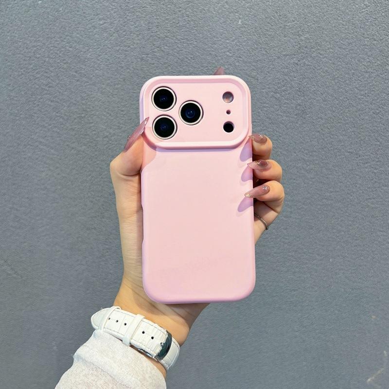Жидкий силикон подходит для чехла на мобильный телефон iPhone17 Pro, простое ощущение кожи, всесторонний противоударный защитный чехол для Apple 16 Pro.