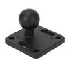 Ball Mount Base 1 Inch Rubber Ball Adapter Aluminum Alloy AMPS Square Plate for Boat Kayak Car