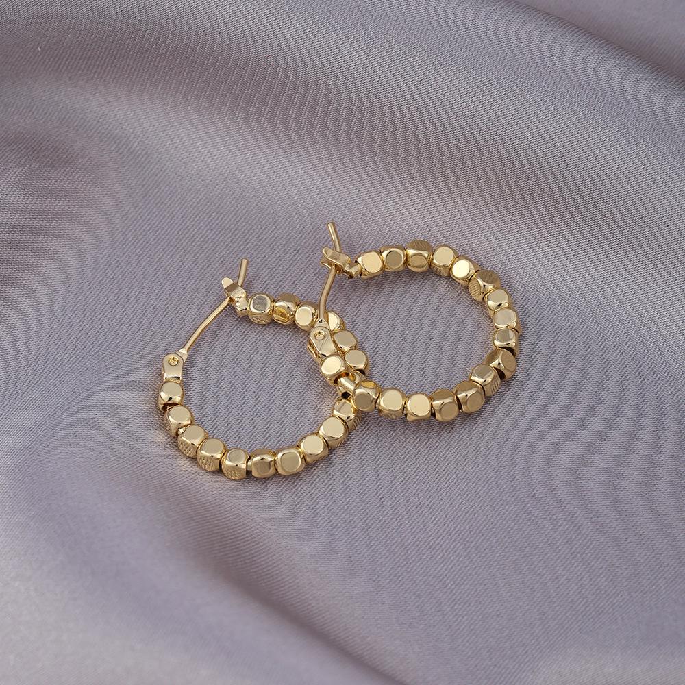 Элегантные серьги с иглами из серебра 925 пробы: Универсальные французские серьги-кольца из меди в нескольких стилях для изысканного образа