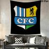 CFC Chemnitzer FC Dynamic Crest Tapestry Blue Light Wall Hanging Football Club Banner For Game Room Bedroom Decor