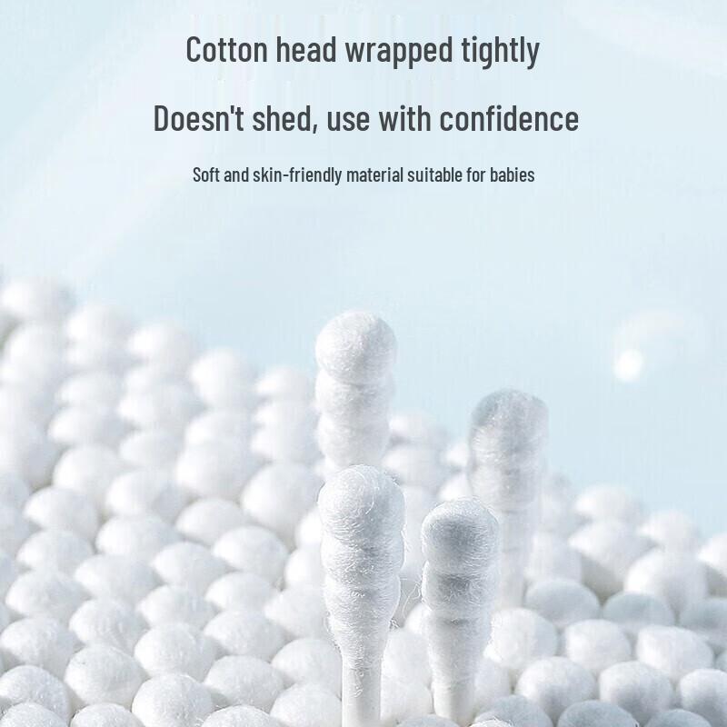 CHAHUA 300 штук ватных палочек с бумажным стержнем и двойными головками