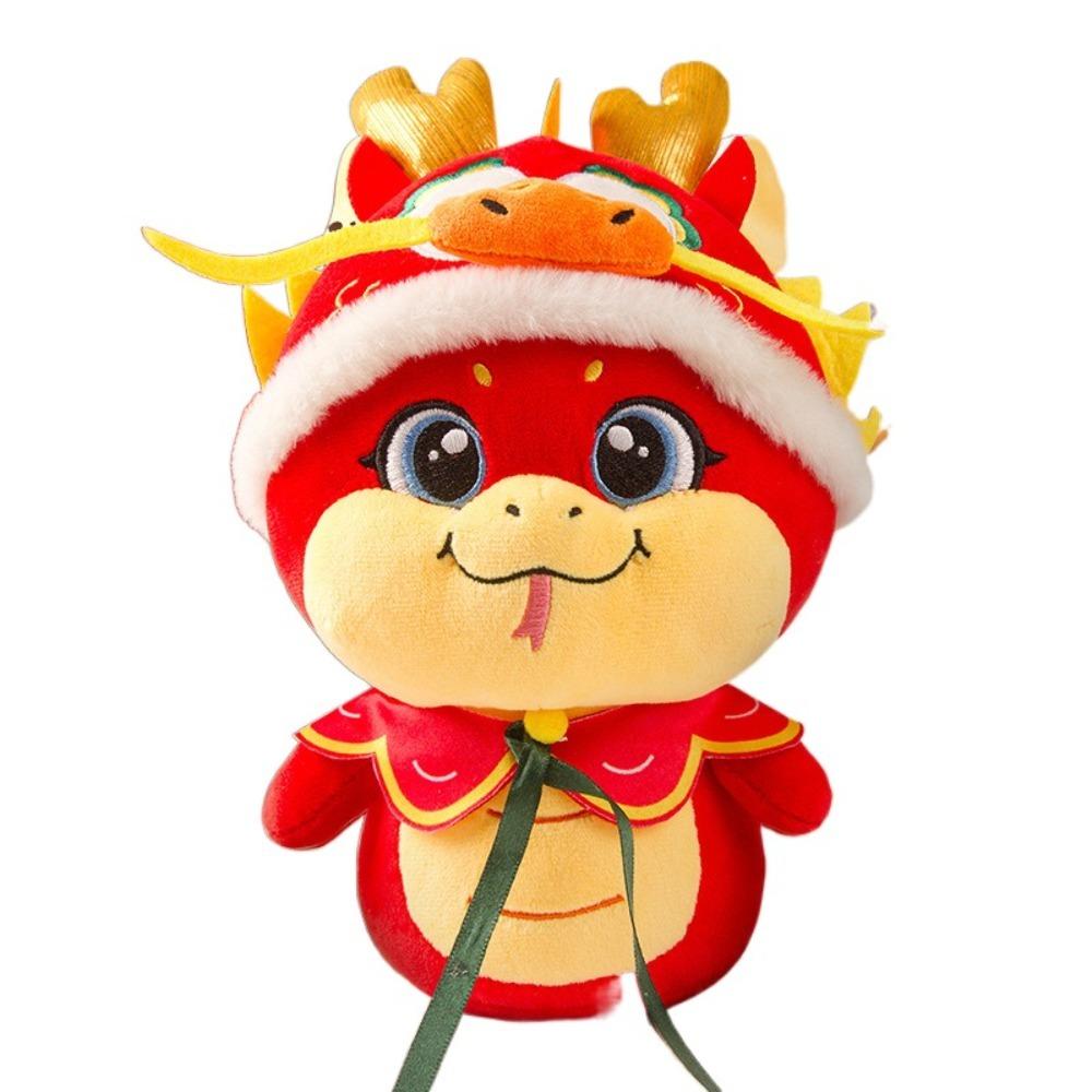 Милая игрушка-талисман года змеи из полиэстера, кукла-змея удачи, китайский зодиак, кукла-змея для детей