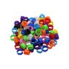 Inner Diameter 10mm Small Bird Plastic Clip Ring Pigeon Color Foot Ring 10 Color Pigeon Quail Baby Bird Supplies 100 Pieces