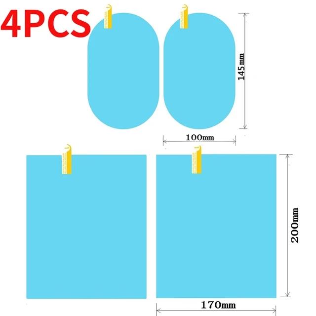Зеркало заднего вида, набор непромокаемых пленок, оконное стекло автомобиля, грузовика, противотуманные водонепроницаемые наклейки, дождливый день, безопасное вождение, непромокаемые пленки