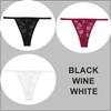 3PCS/Set Sexy G-string Panties Women Thongs  Lace Underwear Pantys Low-Waist Femme Underpants Mesh Transparent  Lingerie
