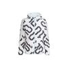 Adidas Куртка с капюшоном на молнии, с цифровой печатью, с длинным рукавом, детская, белая IJ4938