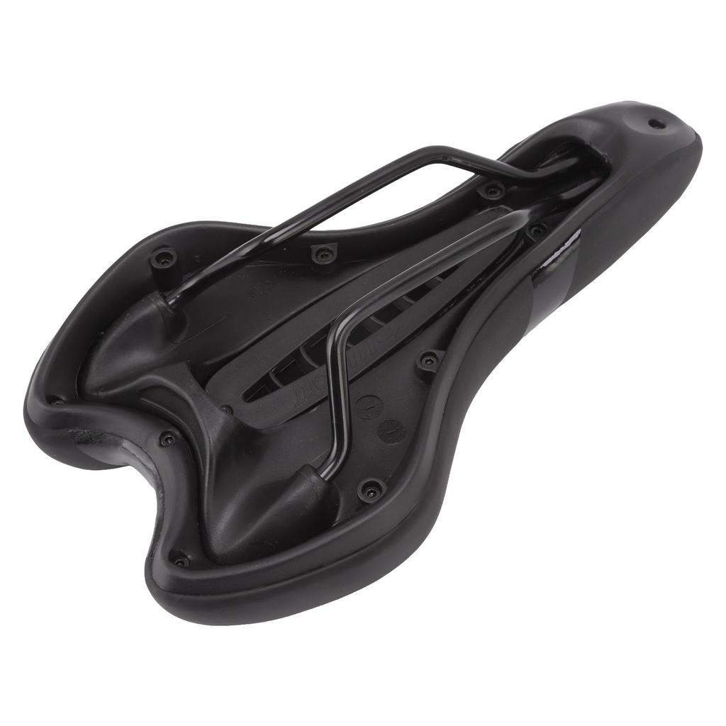 Bike Seat Soft Comfortable Hollow Mountain Bike Cushion Folding Bike Saddle Silicone Black