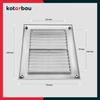 Grille d'aération KOTARBAU - 170 x 250 mm - Plastique satiné - Résistante à l'humidité - Moustiquaire