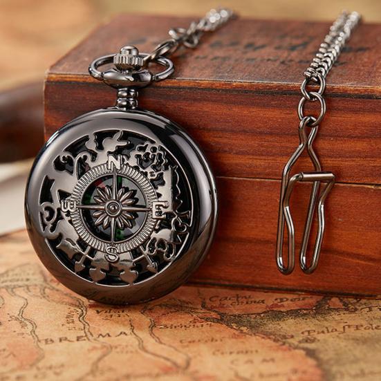 Pocket Watch Chic Portable Precise Print Compass Pocket Watch Hiking Pocket Watch Compass Outdoor Compass Camping Supplies