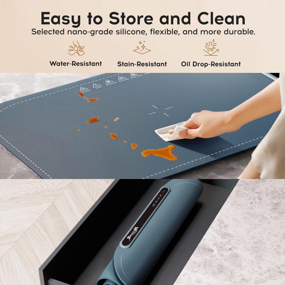 Willing BW614 Electric Warming Tray, 250W Power, 3 Temp Setting, Easy To Clean with Nano-Material, Auto Shut-Off, Blue