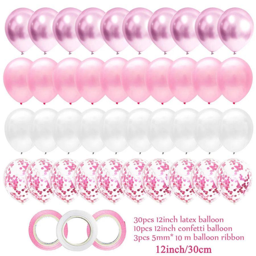 Воздушные шары Свадебные принадлежности для вечеринок Baby Shower День святого Валентина День рождения Розовый С юбилеем Украшения для девочек Латекс День ребенка