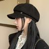 New versatile sequined octagonal hat children spring and autumn retro British style beret cap