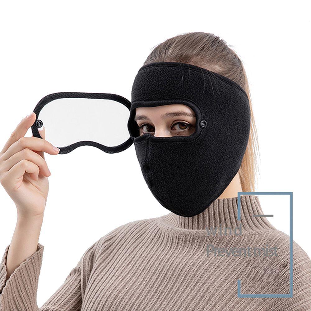 Зимний съемный щиток для глаз HD экран маски для лица закрывающие все лицо очки от запотевания дышащие шапки для велоспорта
