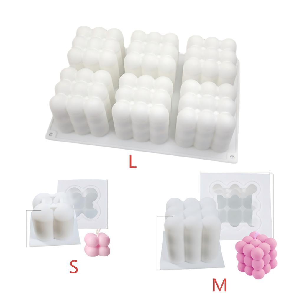 Bubble Candles Silicone Mold 3D Aromatherapy Plaster Candle Hand-made Baking Chocolate Dessert Cake Mould Tools