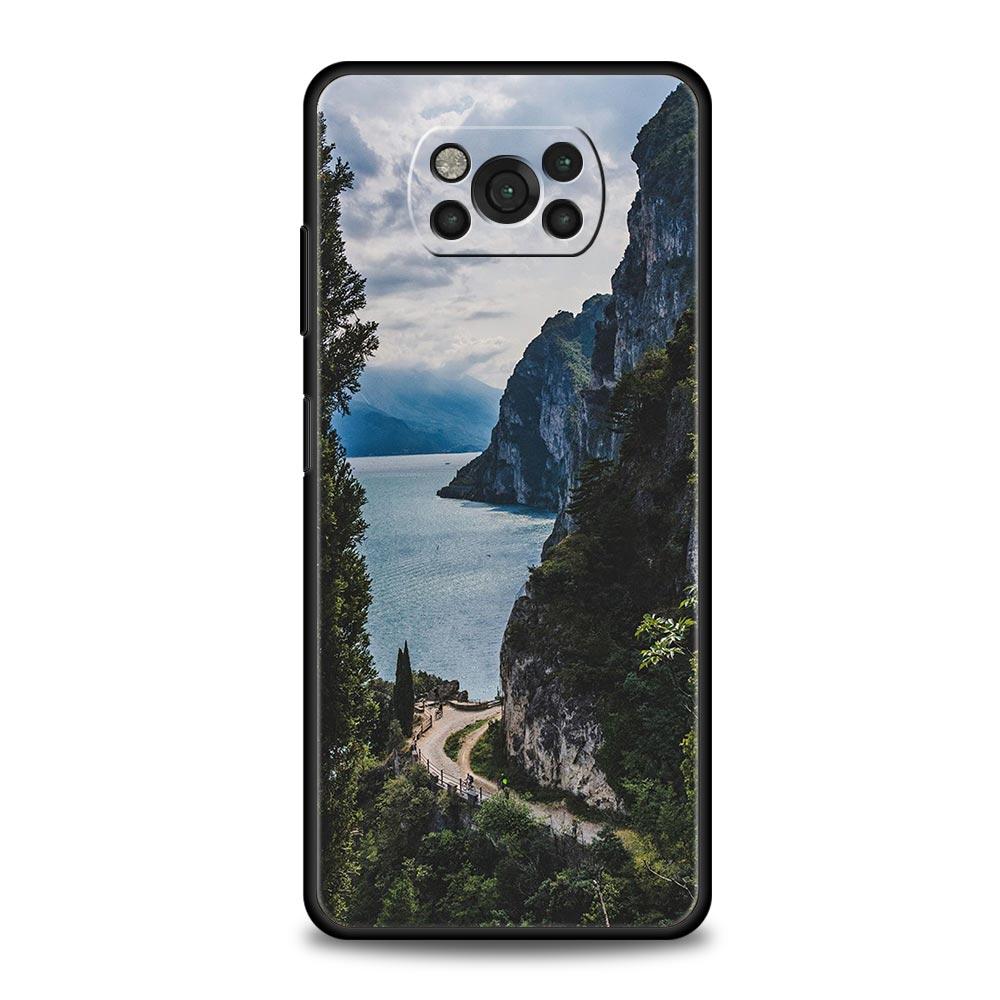 Чехол для телефона Природа Лес Пляж Восход Солнца для Xiaomi Poco X3 NFC M3 F3 F4 M4 X4 Mi Note 12T 12 Pro 10 11 Lite 10T 5G 11T 9T