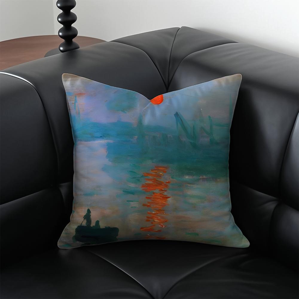Fresh Daisies Pillow Fresh Pastoral Cushion Cover Pillow Case Antidustmite Invisible zipper silky plush cushion