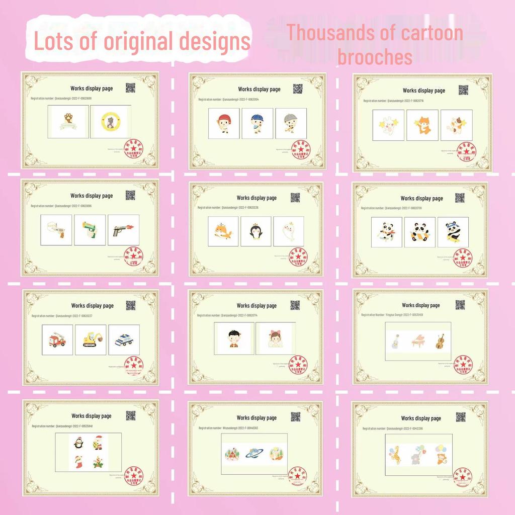 "Милые мультяшные броши с животными": Панда, Собака, Розовая свиная попка - Модные аксессуары для одежды и сумок"