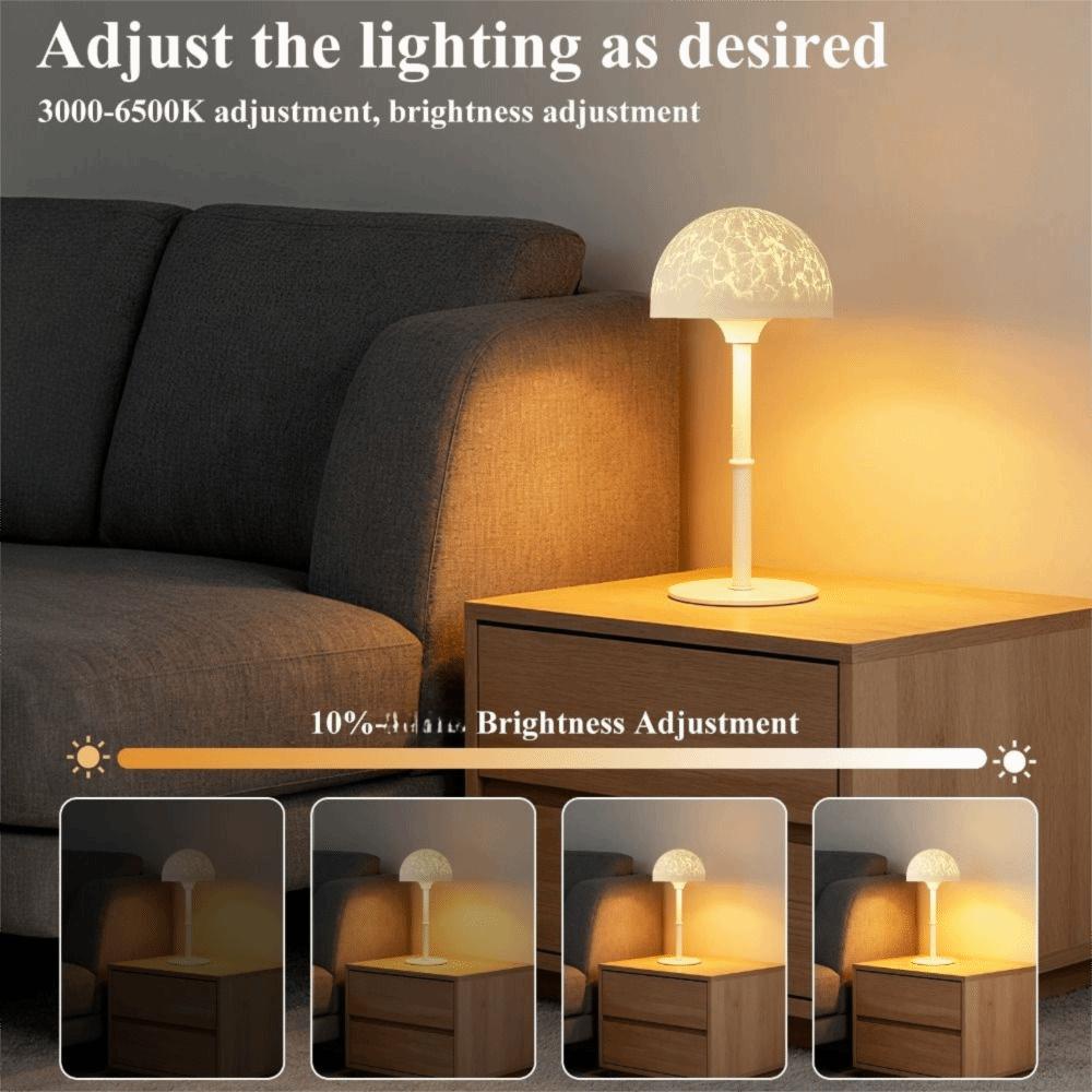 Touch Control Water Ripple Projector Light Dimmable LED Night Light Modern RGB Bedside Lamp Patio